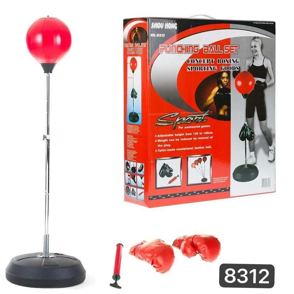 Боксёрский набор "Boxing Champions", для детей, напольная груша, перчатки, стойка — фото 1
