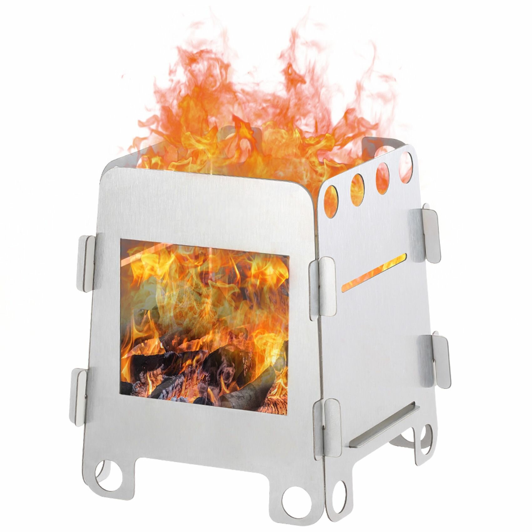 Картонная плита из нержавеющей стали переносная уличная отопительная печь