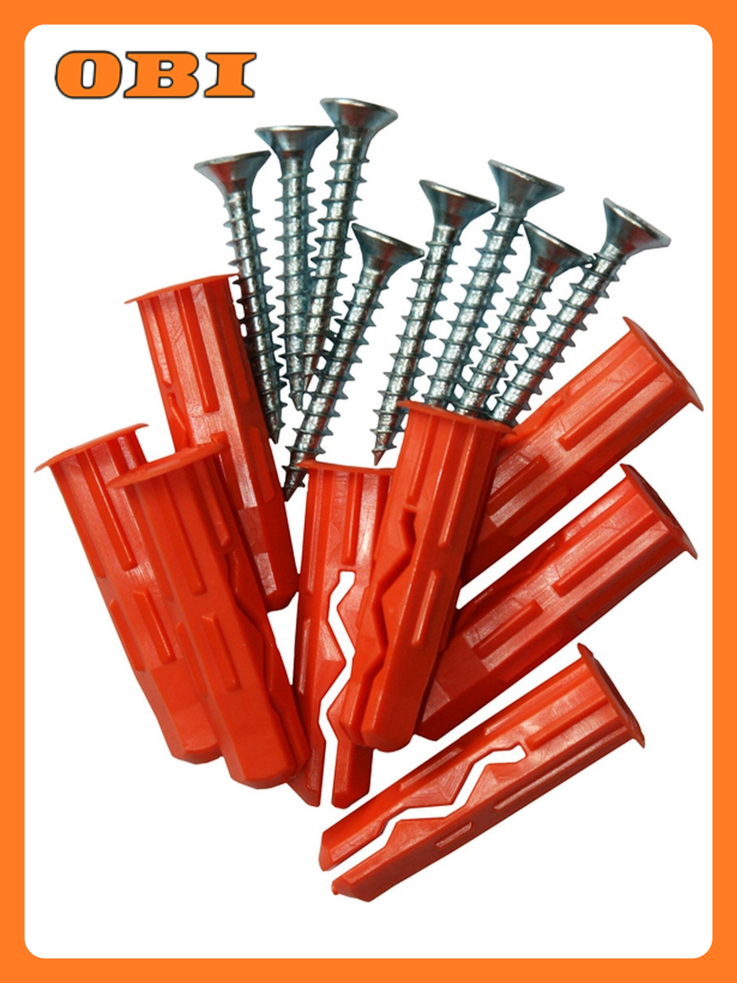 Дюбель универсальный распорный европартнер MULTI 10x40 мм с шурупом 5х50 мм 6 шт