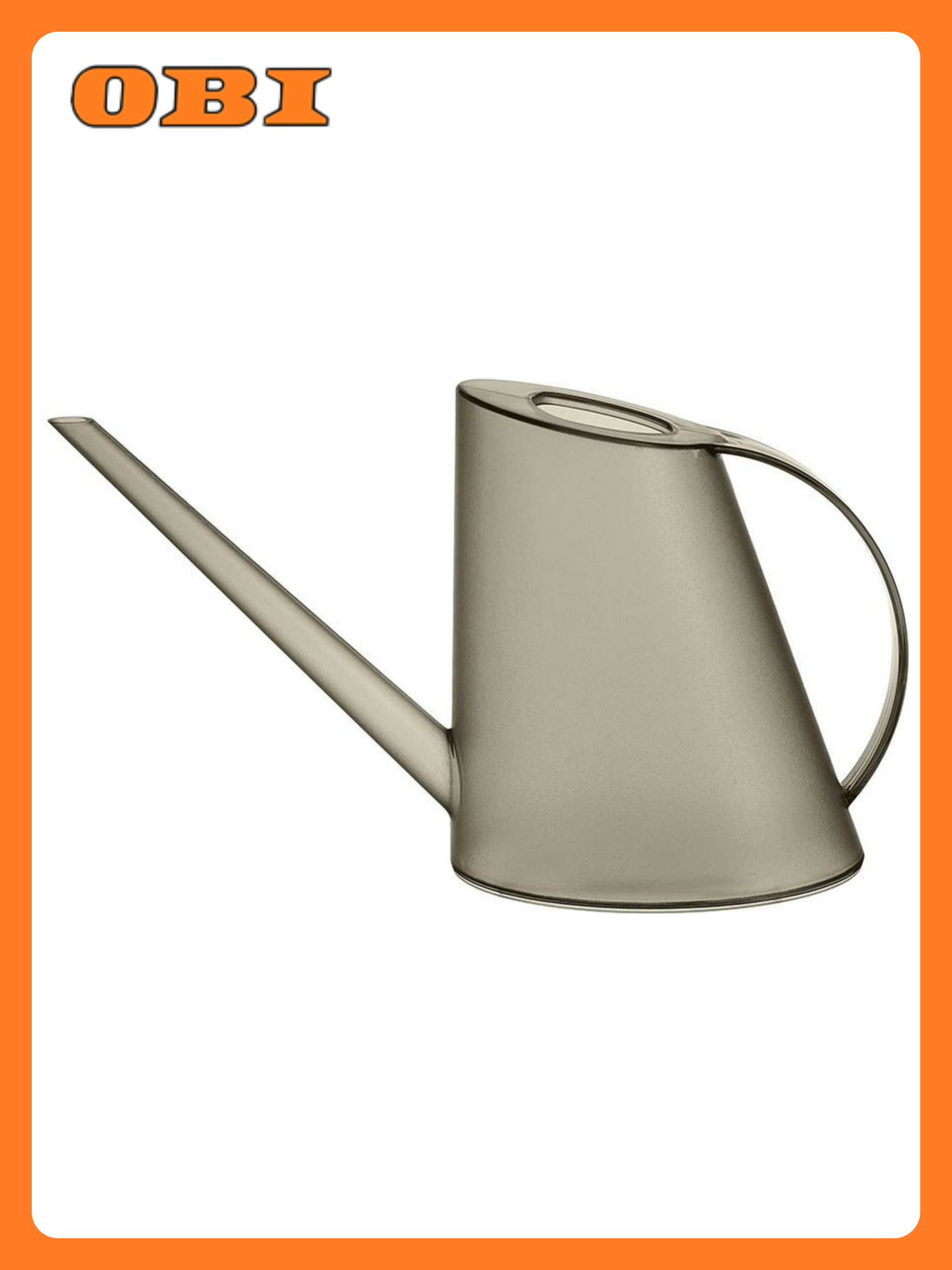 Лейка для полива цветов Roxella прозрачно-антрацитовая 15 л