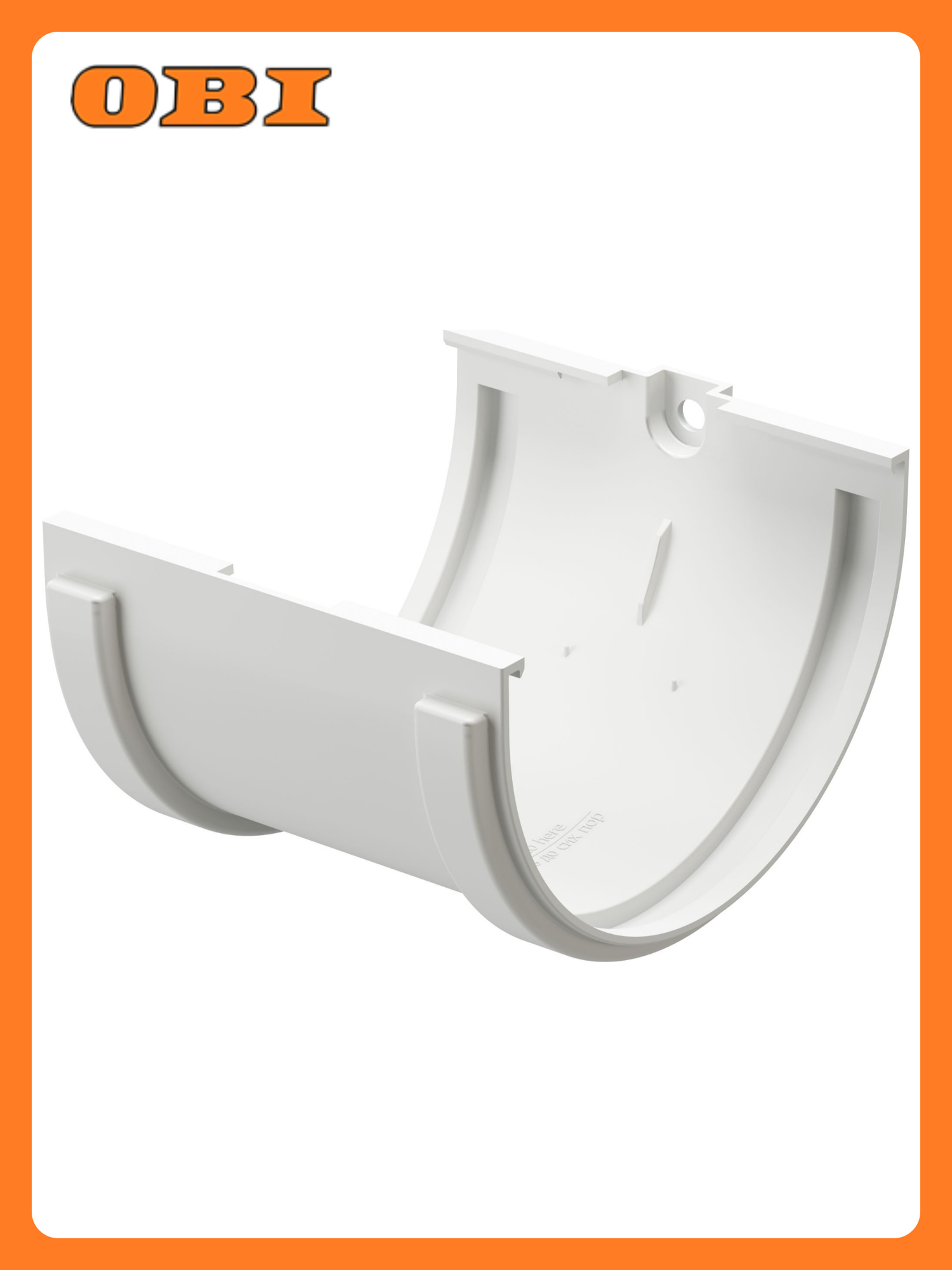 Соединитель желоба DOCKE белый