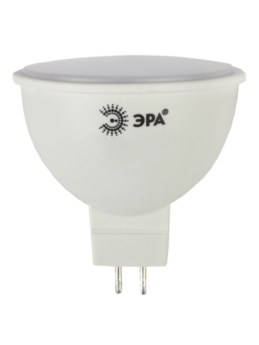 Лампочка светодиодная ЭРА 6Вт 480Лм 2700К GU5.3 MR16 теплый белый свет софит