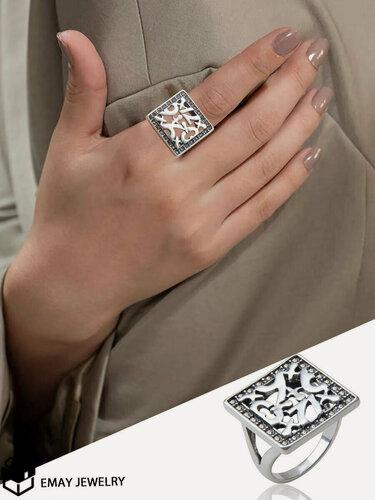 Изображение товара Кольцо, кристаллы Swarovski, искусственный камень