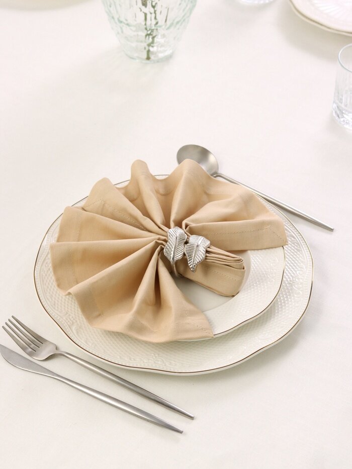 Кольцо для салфеток «Листья», 5×5×5 см, алюминий