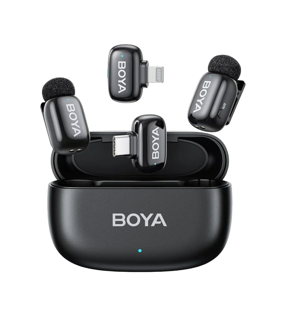Беспроводной микрофон BOYA "Mini Combo", компактный и идеальный звук