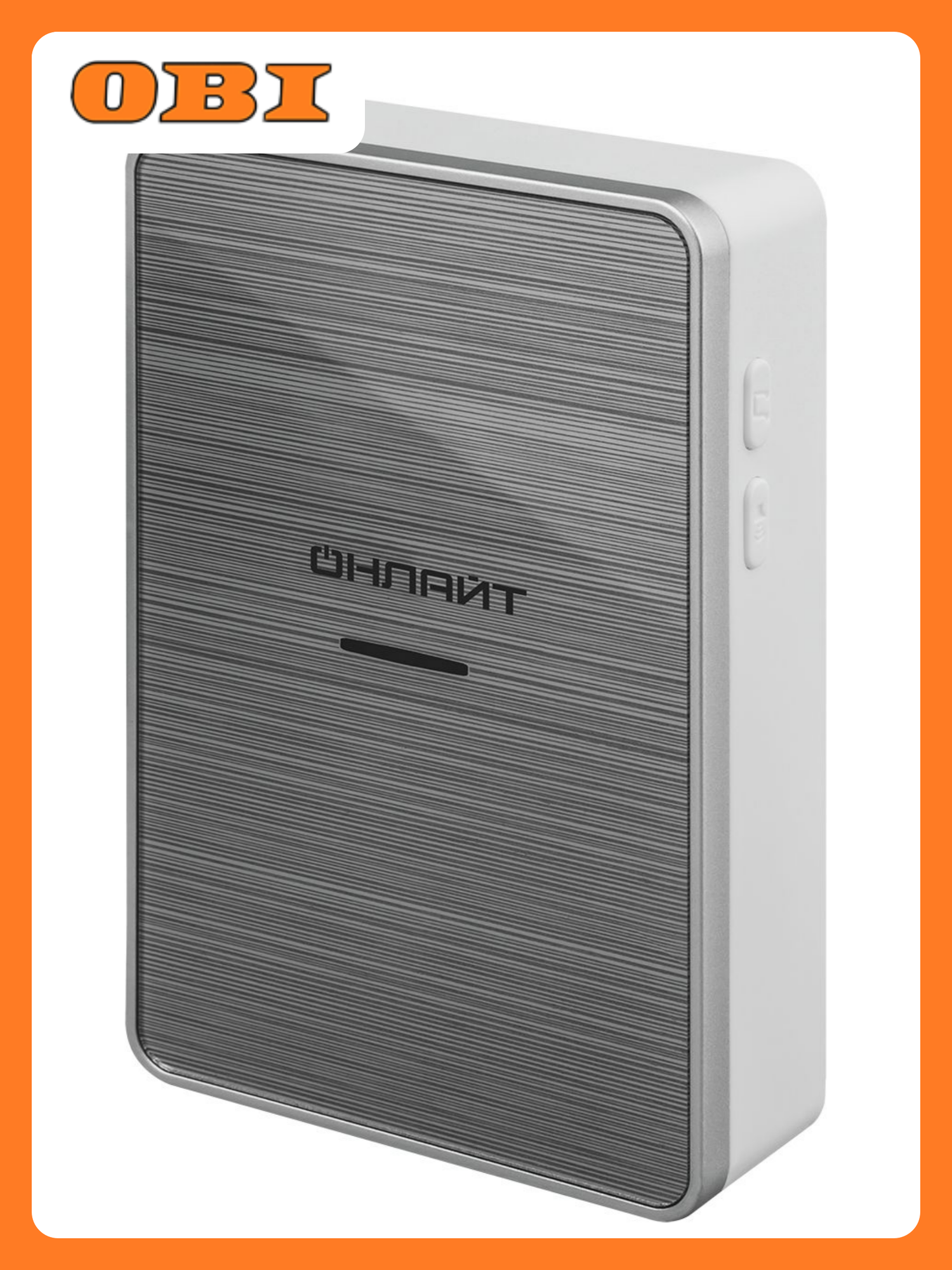 Звонок электрический онлайт серебристый 3xAA/ 1x23A