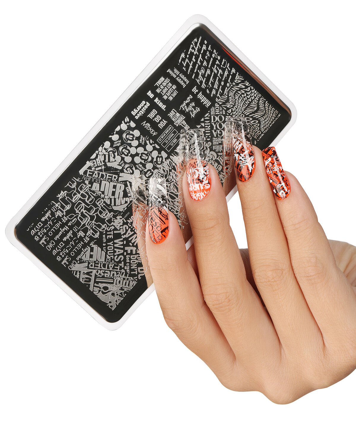 Пластина для стемпинга №7 Текст