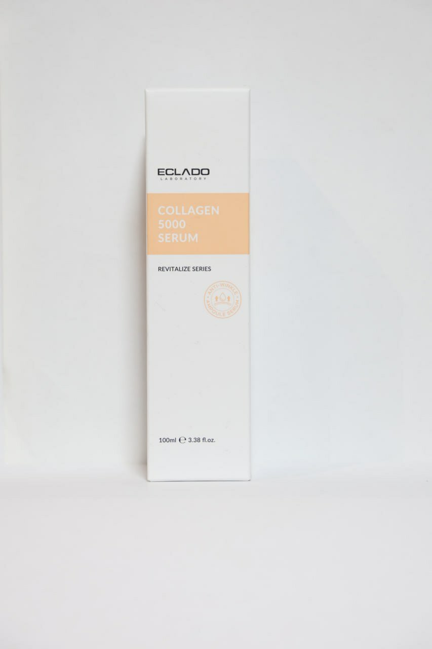 Сыворотка для лица ECLADO Collagen 5000 с коллагеном, увлажнение и упругость кожи, 100 мл