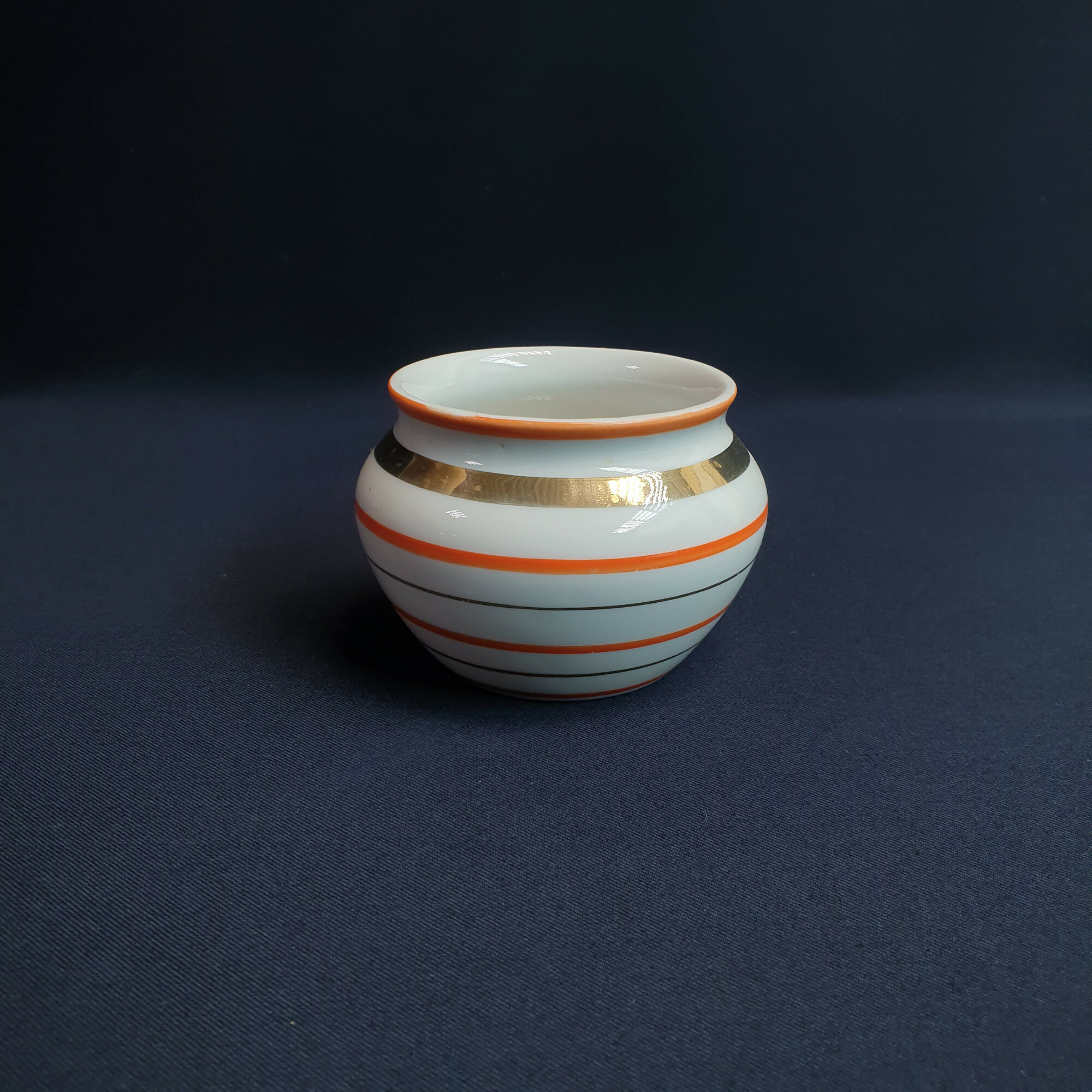 Ваза Радиоволны Вербилки, фарфор позолота, винтаж СССР