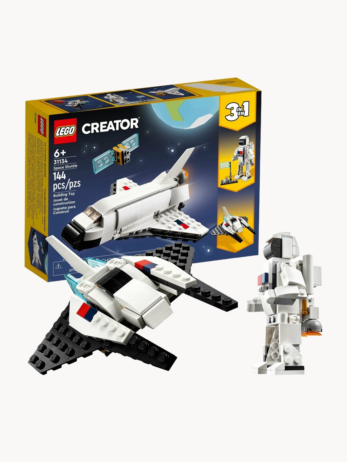 Конструктор LEGO Creator 31134 Космический шаттл, белый, 144 дет.