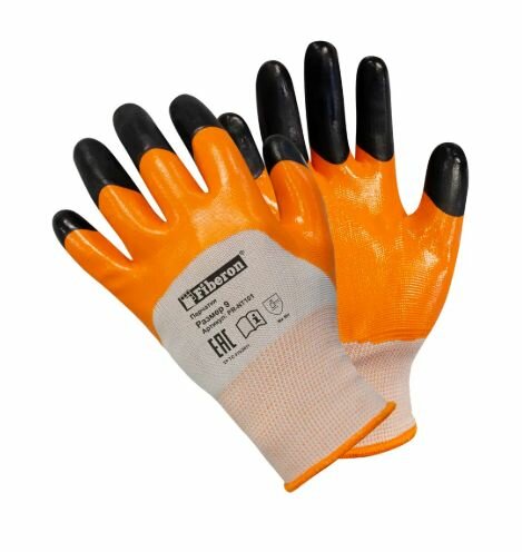 Перчатки нитриловые Fiberon размер 9/L, 6 пар
