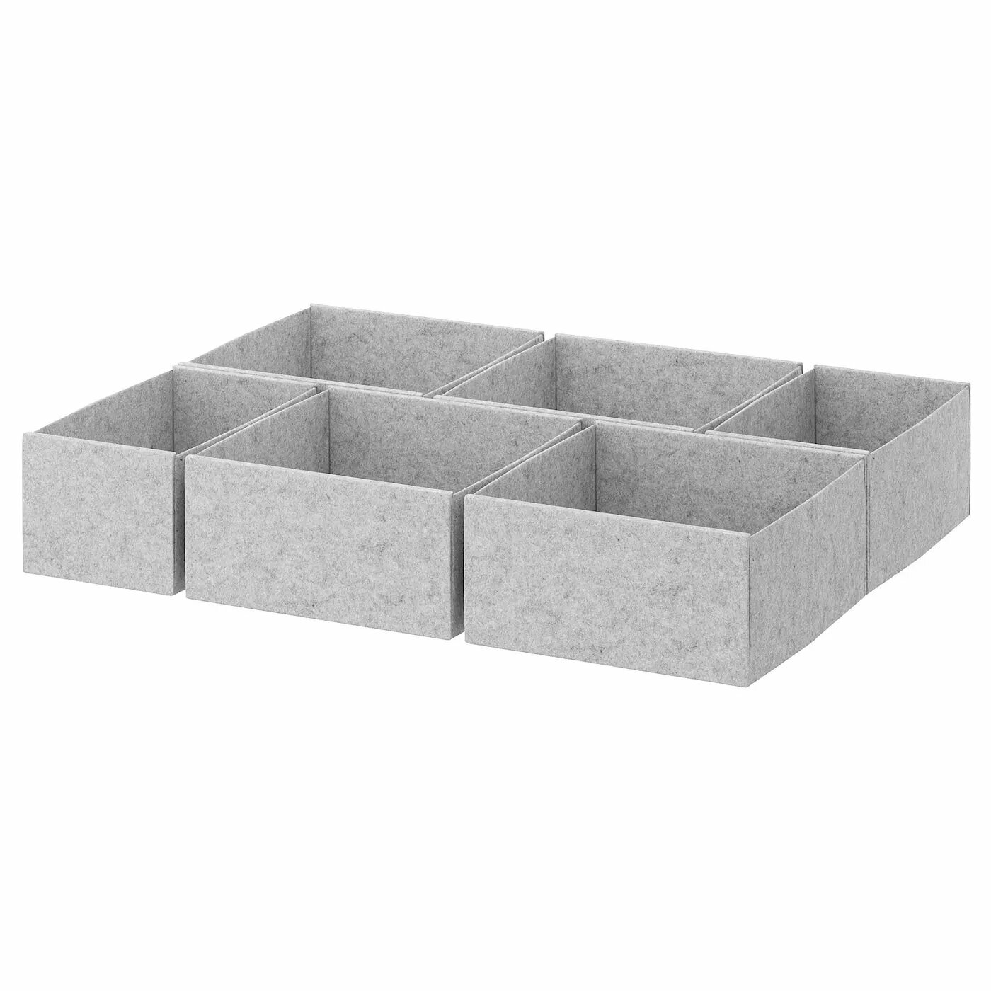 Коробка KOMPLEMENT, набор из 6 штук, светло-серый, 65x54 см