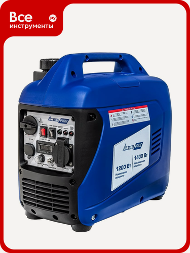 Изображение товара Бензогенератор инверторный ТСС SGG 1400Si 060024 с ручным стартером, дисплеем и датчиком масла