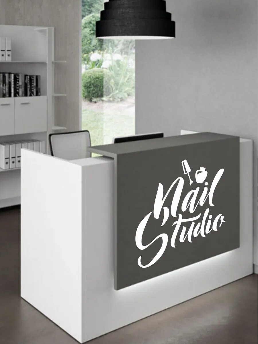 Наклейка для витриныстудия красоты nail studio — фото 1