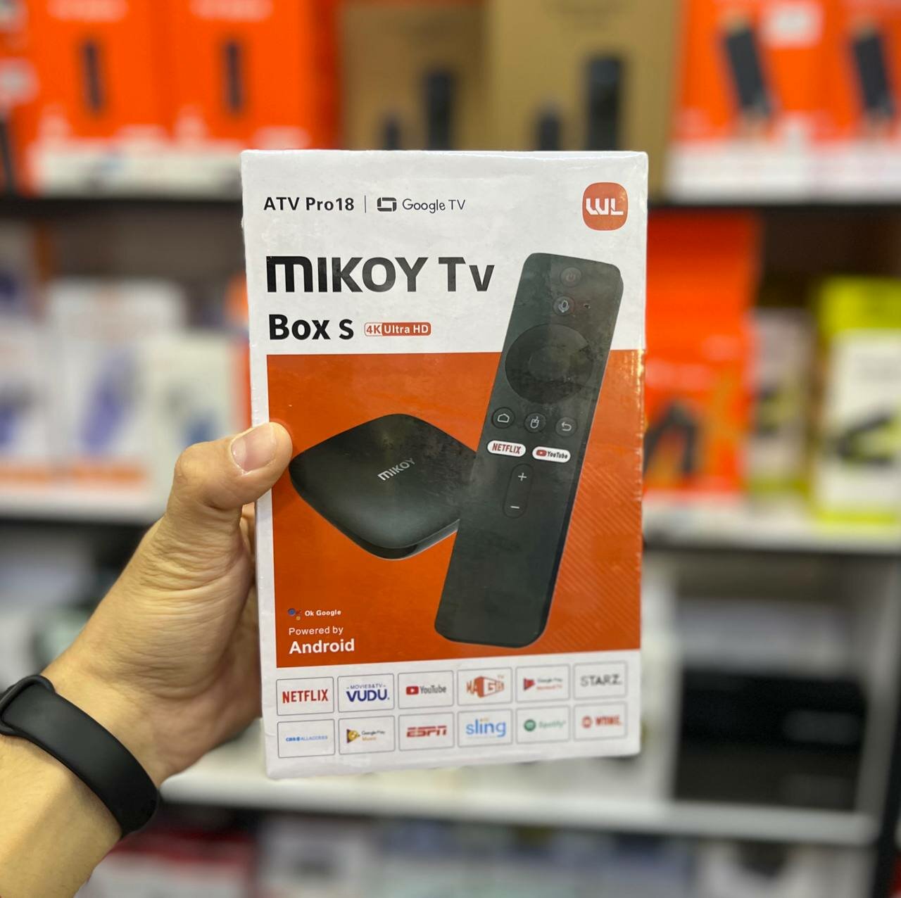 ТВ-приставка MIKOY TV Box S ATV Pro18, Google TV, 4K Ultra HD, Wi-Fi, Android