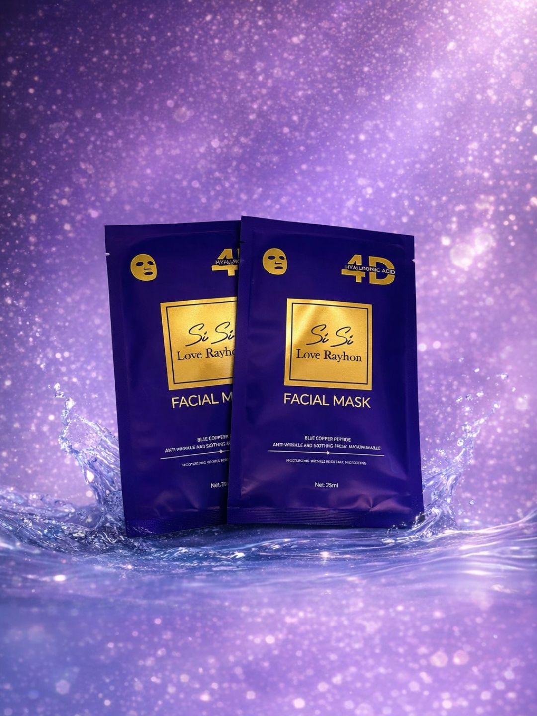 Si Si Love Rayhon 4 маска для лица с медным пептидом, 5×25 мл — фото 1