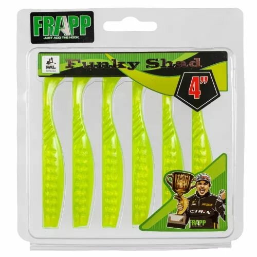 Силиконовая приманка Frapp Funky Shad 4 10,5см. 6шт. вес: 5,8гр. #21