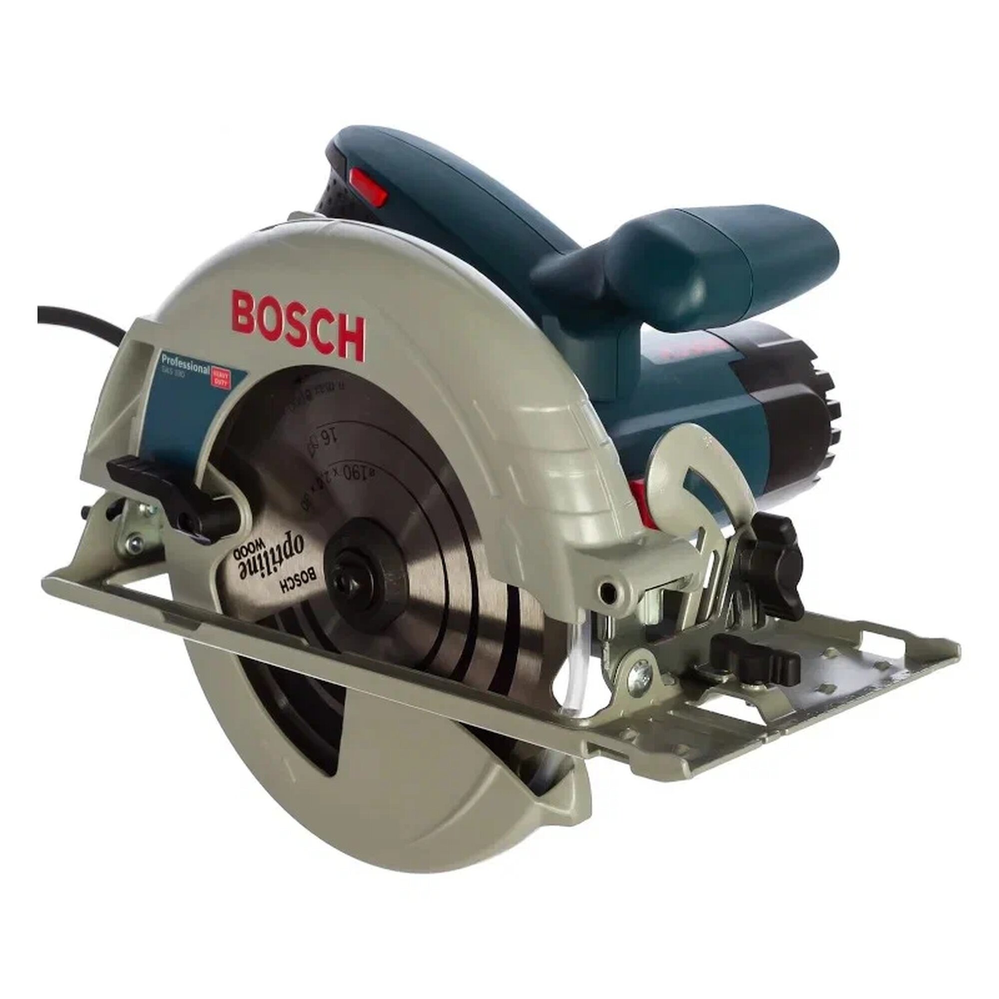 Дисковая электрическая пила BOSCH GKS 190 Professional, 1400 Вт, синий — фото 1