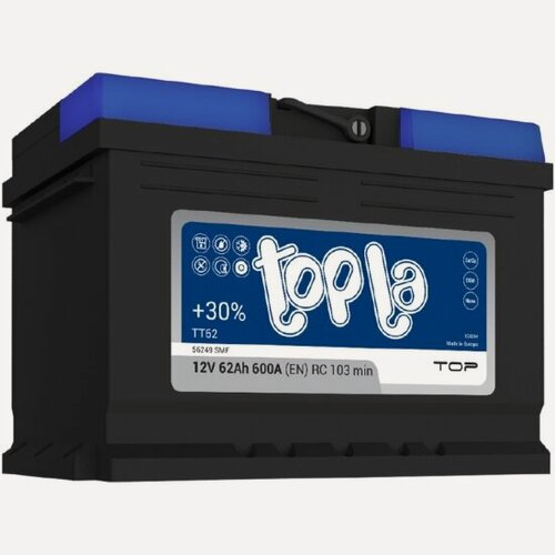 Изображение товара Аккумулятор Topla Top TT62 56249 SMF (118662), 242x175x175, обратная полярность, 62 Ач