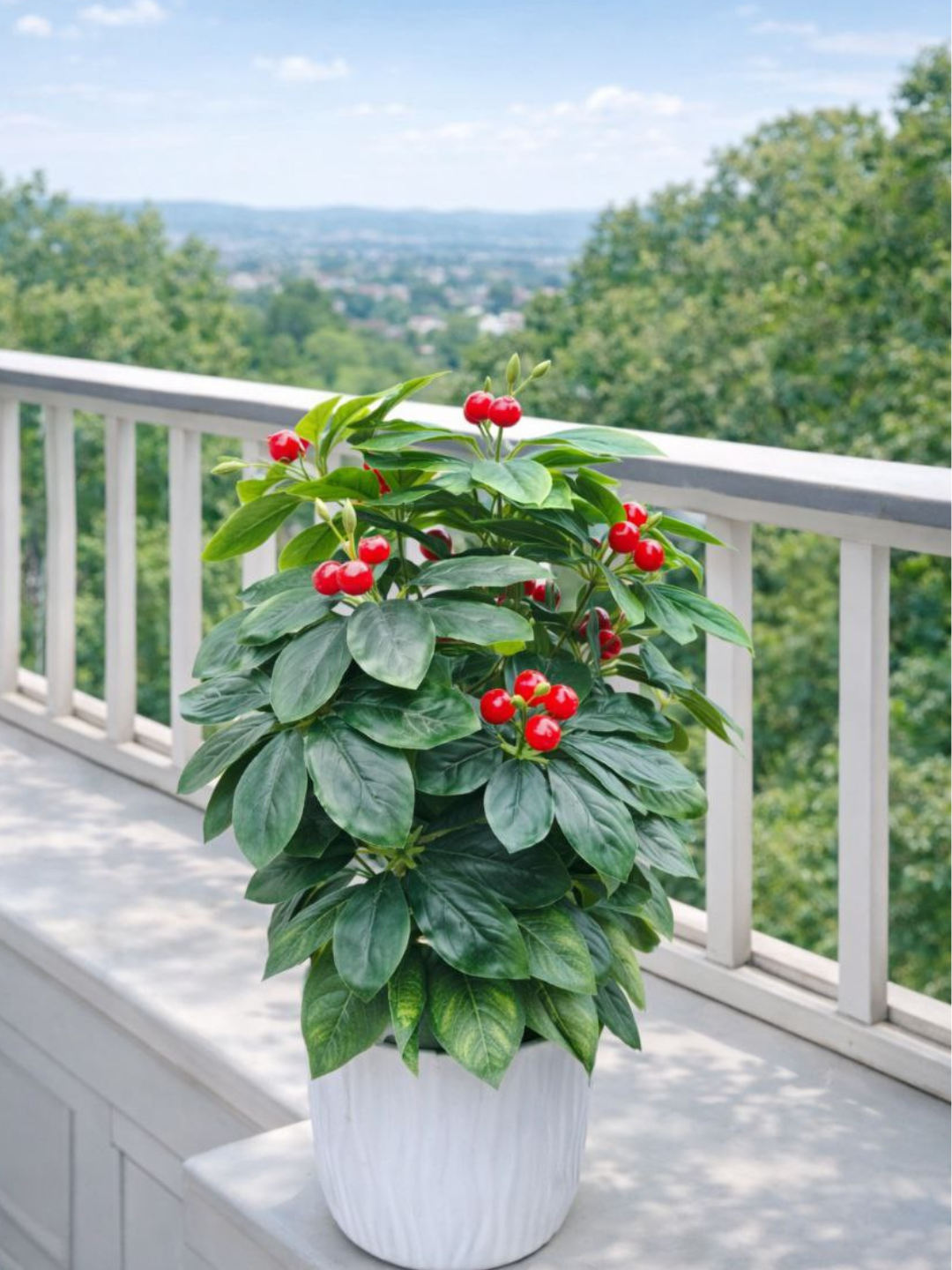 Искусственные цветы , реалистичные, не требуют ухода, в горшке