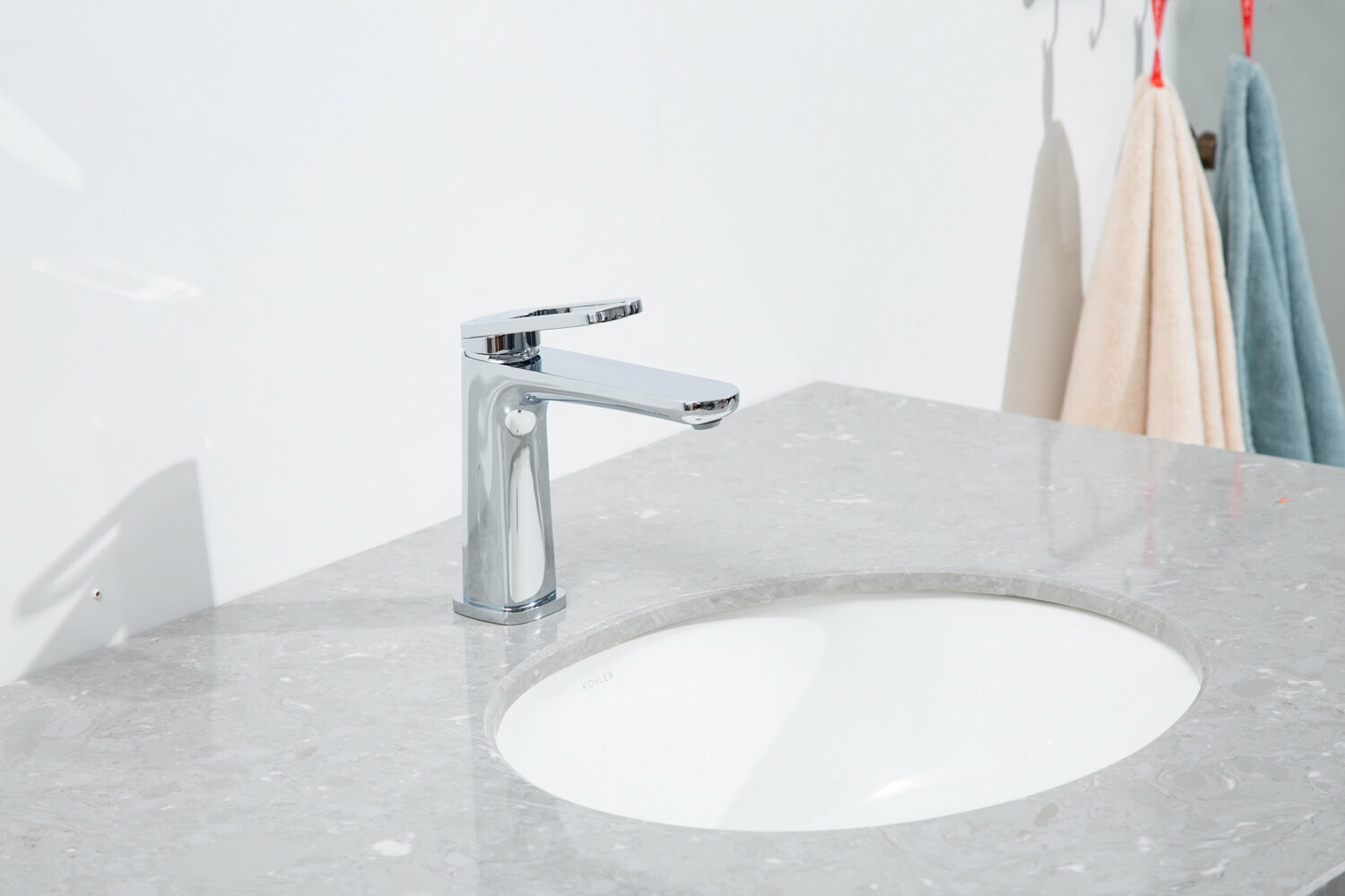 Смеситель для раковины с фиксированным изливом Gappo G27 G1027 латунь, хром