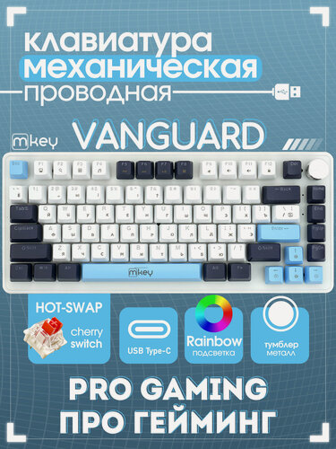 Изображение товара Клавиатура механическая игровая с подсветкой и проводом