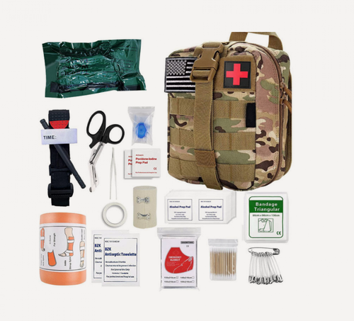 Изображение товара Тактическая армейская аптечка MyPads с набором первой медицинской помощи, непромокаемая, хаки