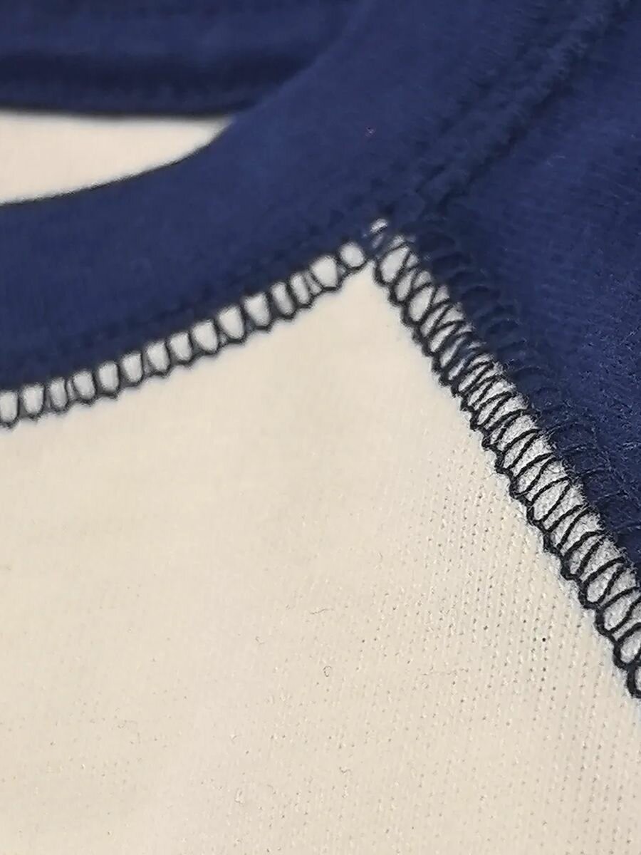 Лонгслив Gymboree, размер 18-24мес, белый, синий — фото 1