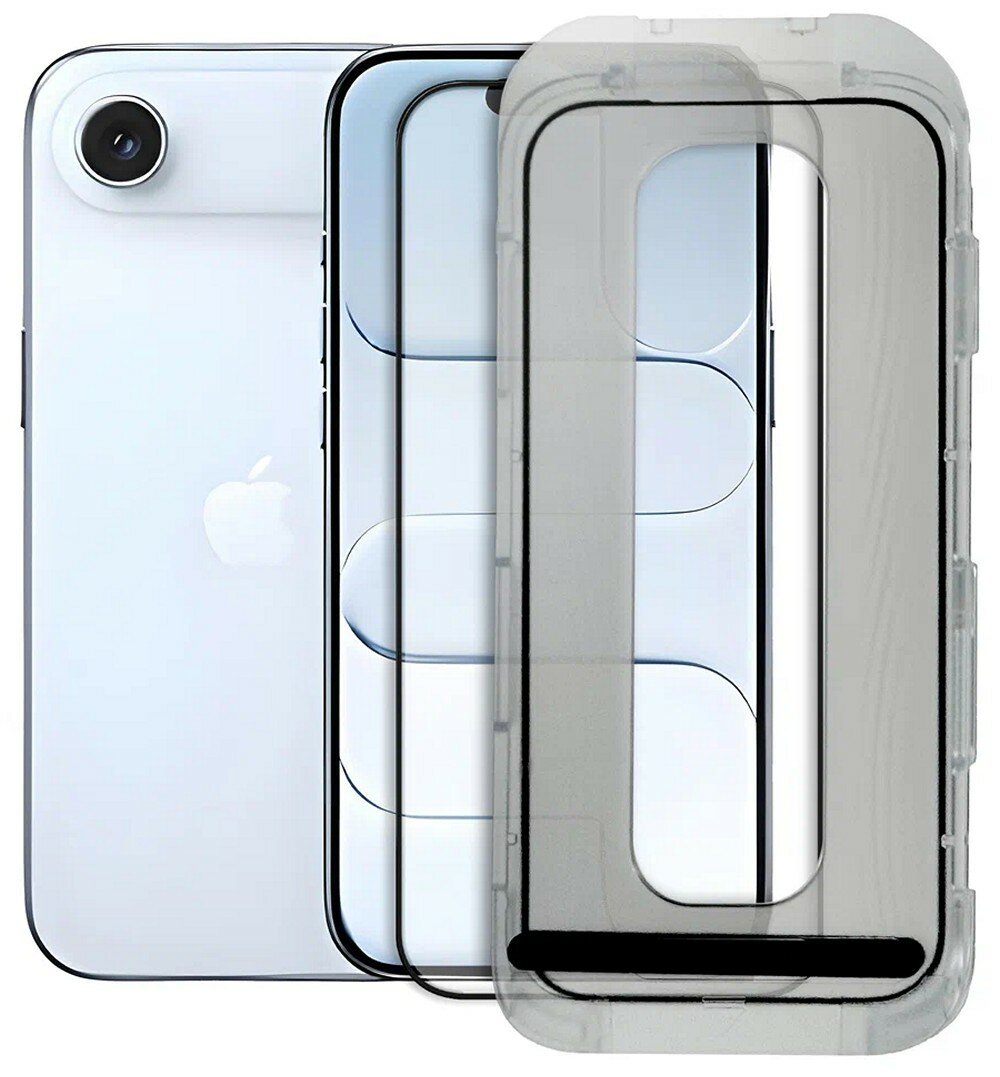 Защитное стекло Magssory для iPhone Air (3D, антибликовое (AR), с аппликатором для установки)