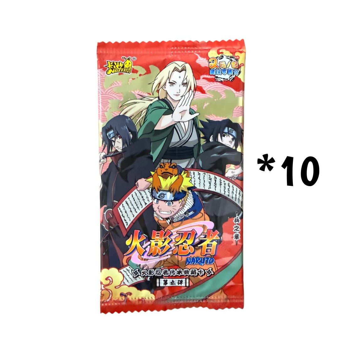 Коллекционные карточки Naruto 9th Generation Soldiers, 10 Packs (40 Cards)