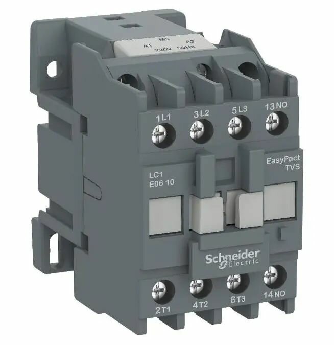 Контактор 3п 6А 220В АС 1НО арт. LC1E0610M5 Schneider Electric