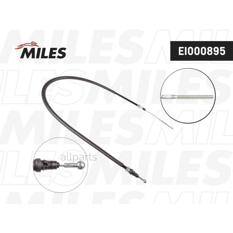 MILES EI000895 Трос ручного тормоза PEUGEOT 807/CITROEN C8 лев.