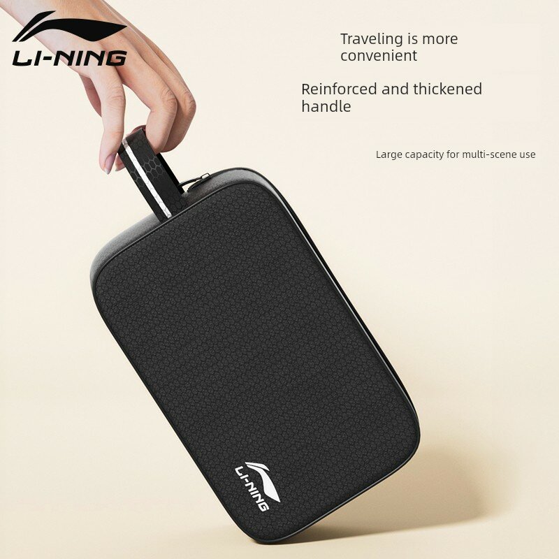 Li-Ning 787 Спортивный сумка для плавания черная водонепроницаемая портативная с разделением сухого и влажного для