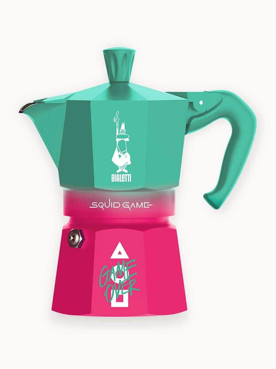 Гейзерная кофеварка Bialetti Moka Express Squid Game 5391