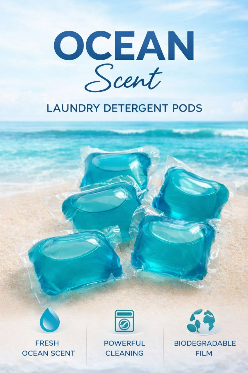 Капсулы для стирки цветного, чёрного и белого 5 в 1. Универсальные капсулы Safos для стирки. 5 шт.