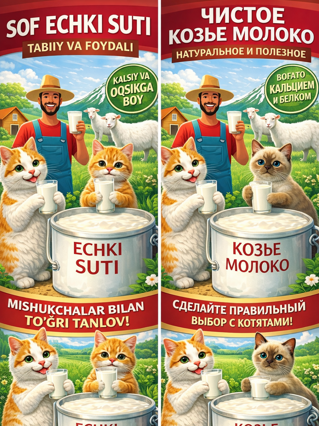 Молоко козье сухое для кошек и собак, 200 г