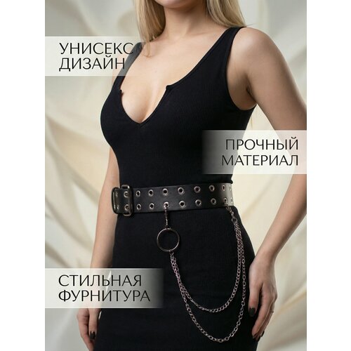 фото Ремень katzaj для женщин, размер one size, черный