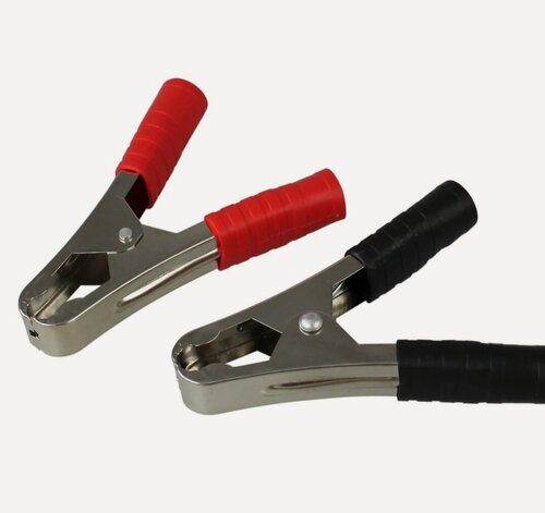 Изображение товара Зажимы-крокодилы №4 для пусковых проводов,150А,100мм (набор 2шт. красный и чёрный)