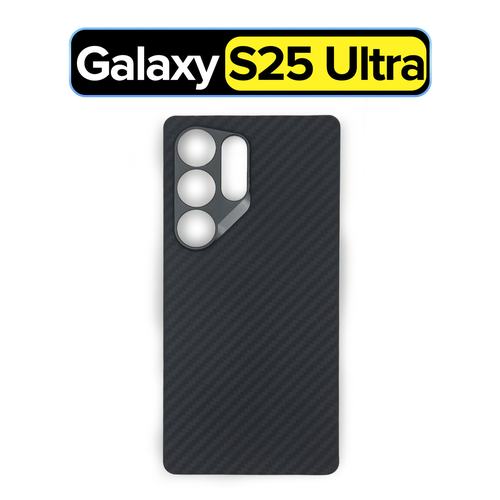 фото Карбоновый чехол mosseller для samsung galaxy s25 ultra с magsafe, черный