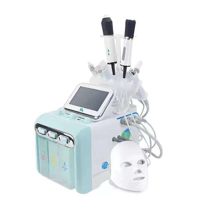 Аппарат вакуумного и водородного гидропилинга 9в1 MMT H2O2 LED MASK + Carboxy CO2