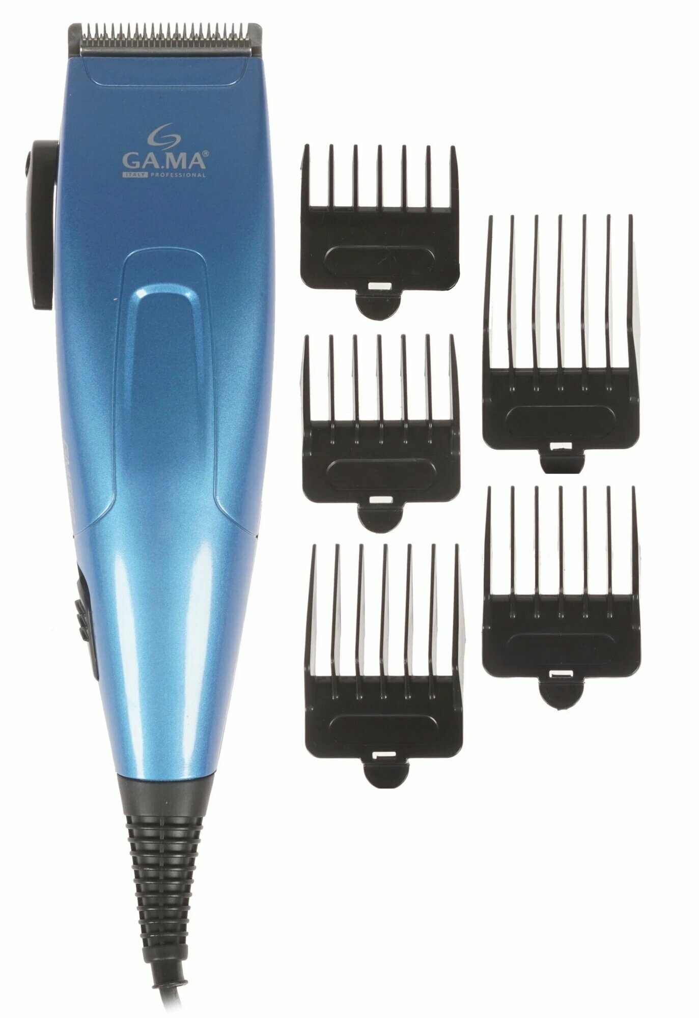 Машинка для стрижки Mivis GA.MA GM562, 9 настроек длины, 20мм, синий, черный