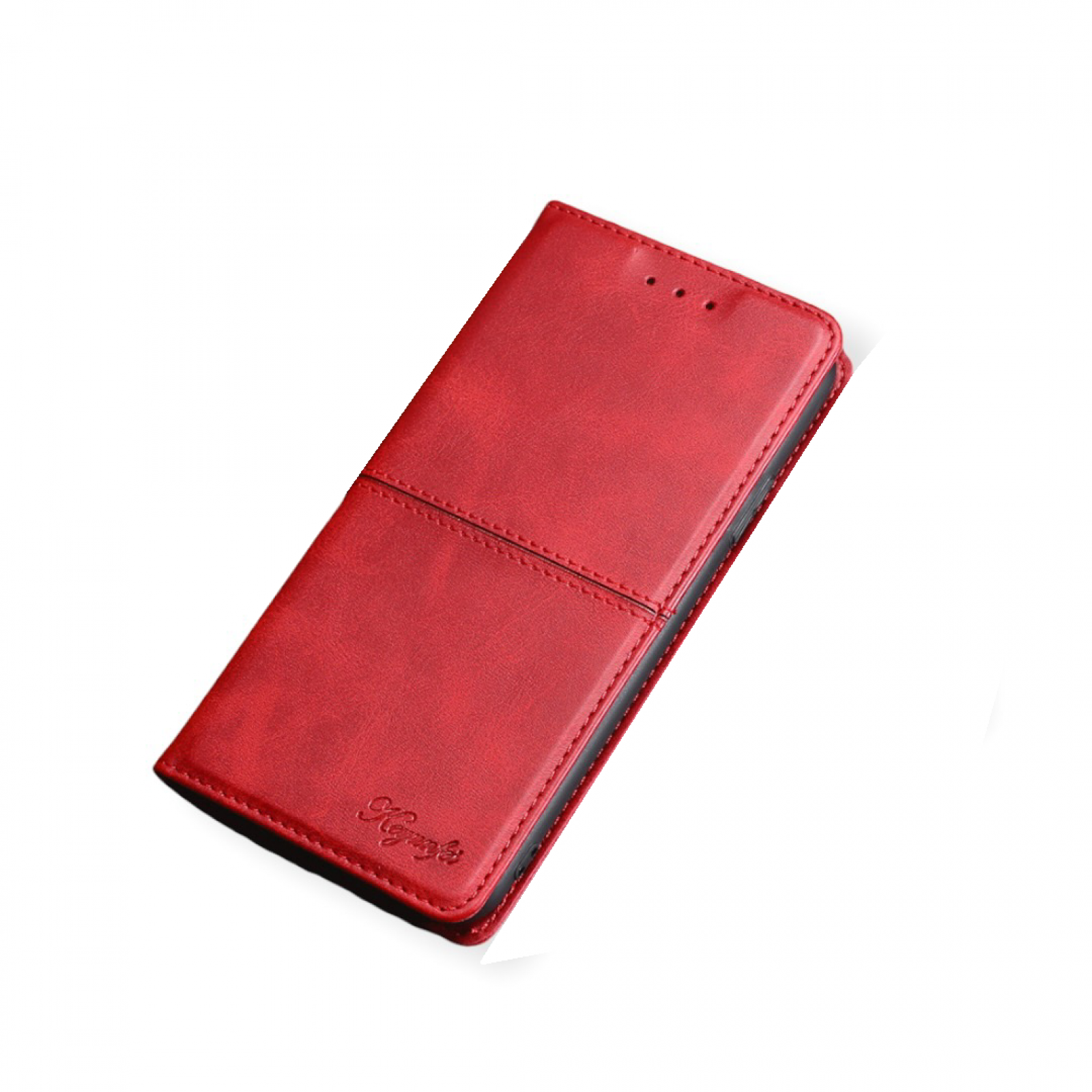 Чехол-книжка MyPads Cuciture Eleganti для Xiaomi Mi 6 из импортной эко-кожи с магнитной крышкой ретро красный