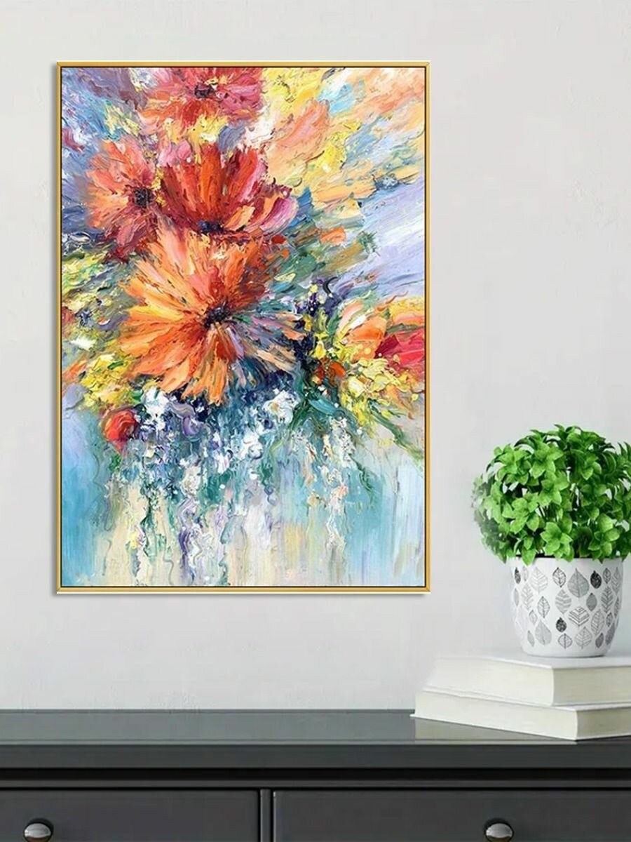 Картина "Печать струй", 70х50 см
