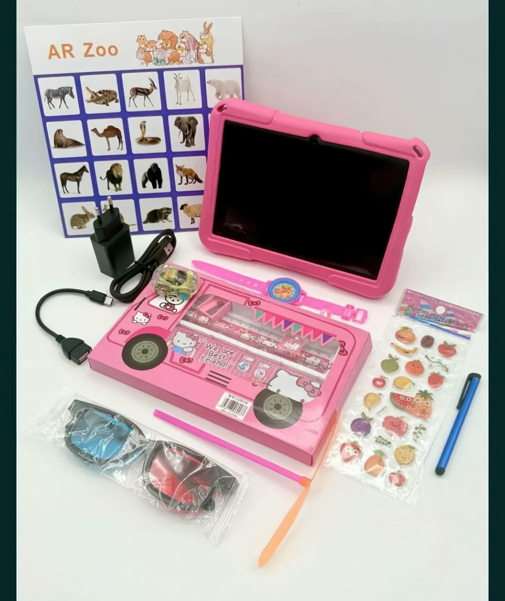 Детский планшет ChaCh CH-100, 7" HD, 2 ГБ, 32 ГБ, Wi-Fi, Bluetooth, 3000 мА·ч