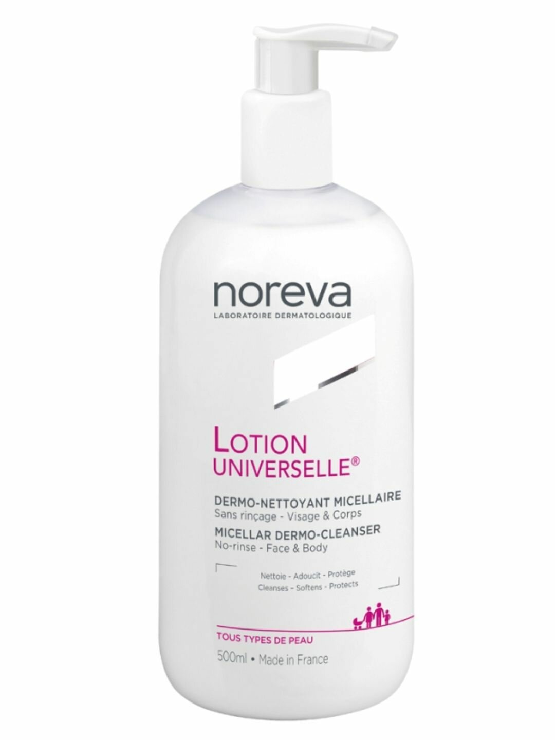 Норева Лосьон универсальный очищающий мицеллярный, 500 мл / NOREVA Lotion Universelle Micellar Dermo-Cleanser