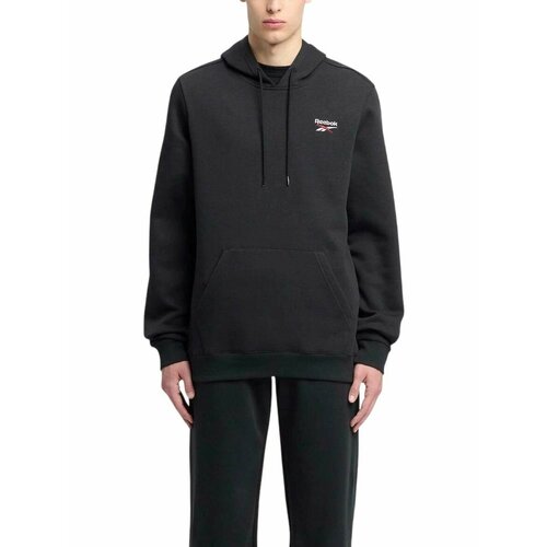 фото Худи спортивное reebok identity small logo, размер xl int, , черный/белый/красный