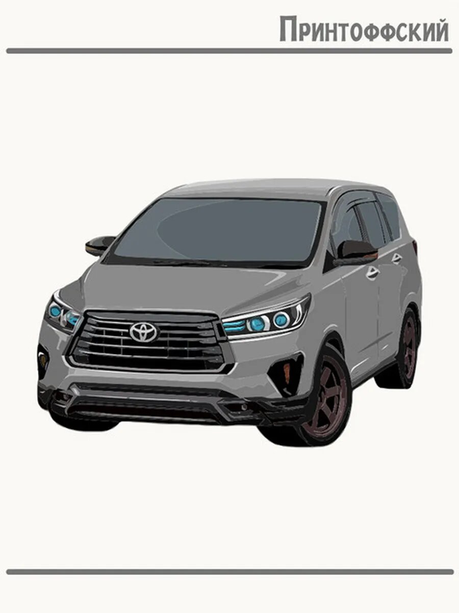 Термонаклейка для одежды и аксессуаров DTF-печать автомобиль веста