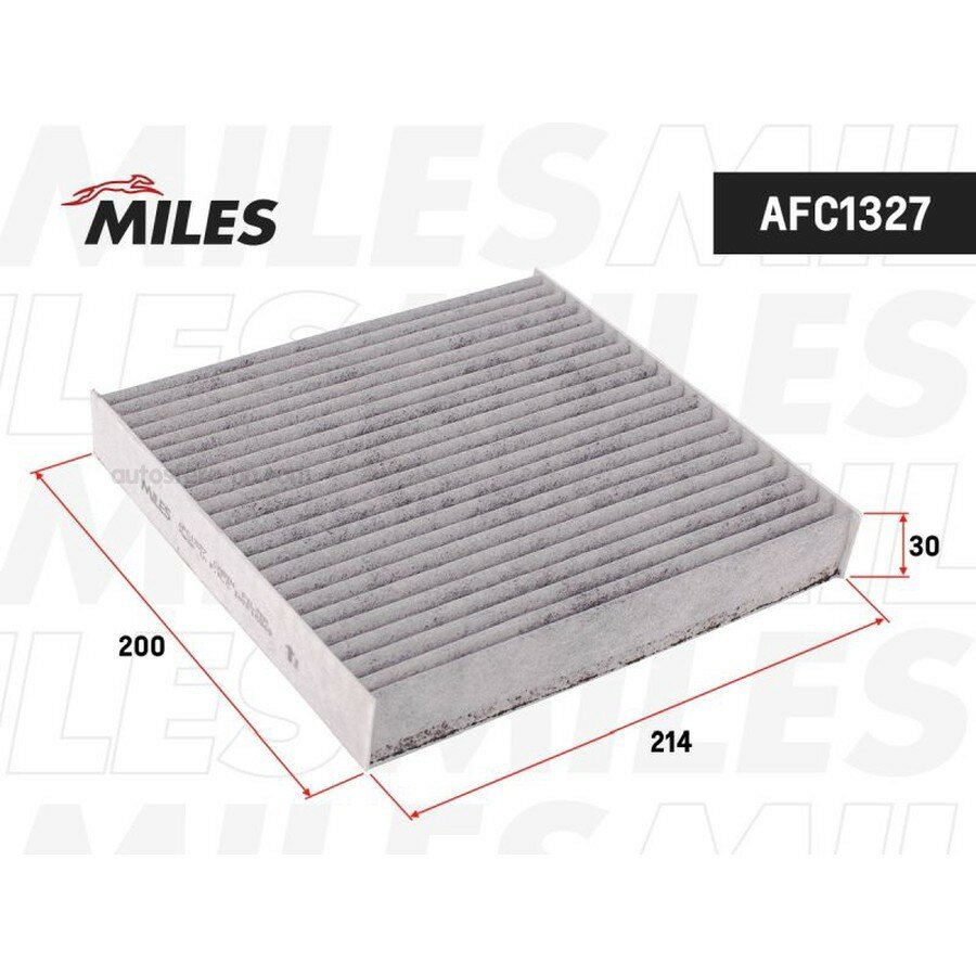 MILES AFC1327 Фильтр салона FORD TRANSIT 06- угольный