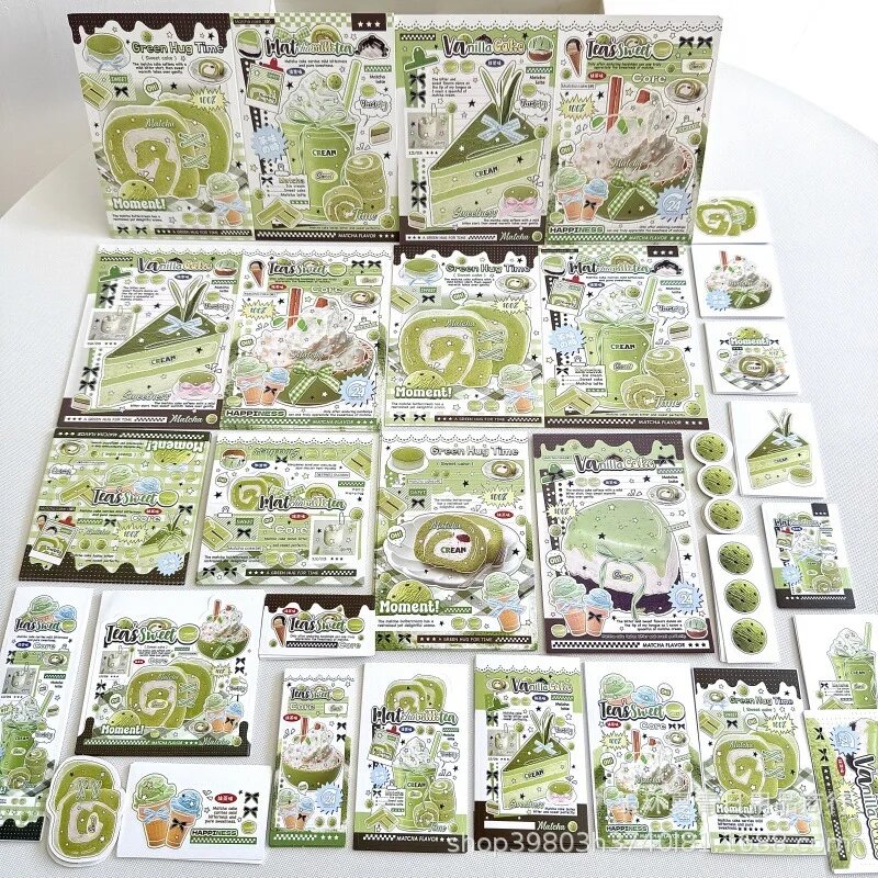 Скрапбукинг материалы Ins Wind Green Matcha серии 23 шт.