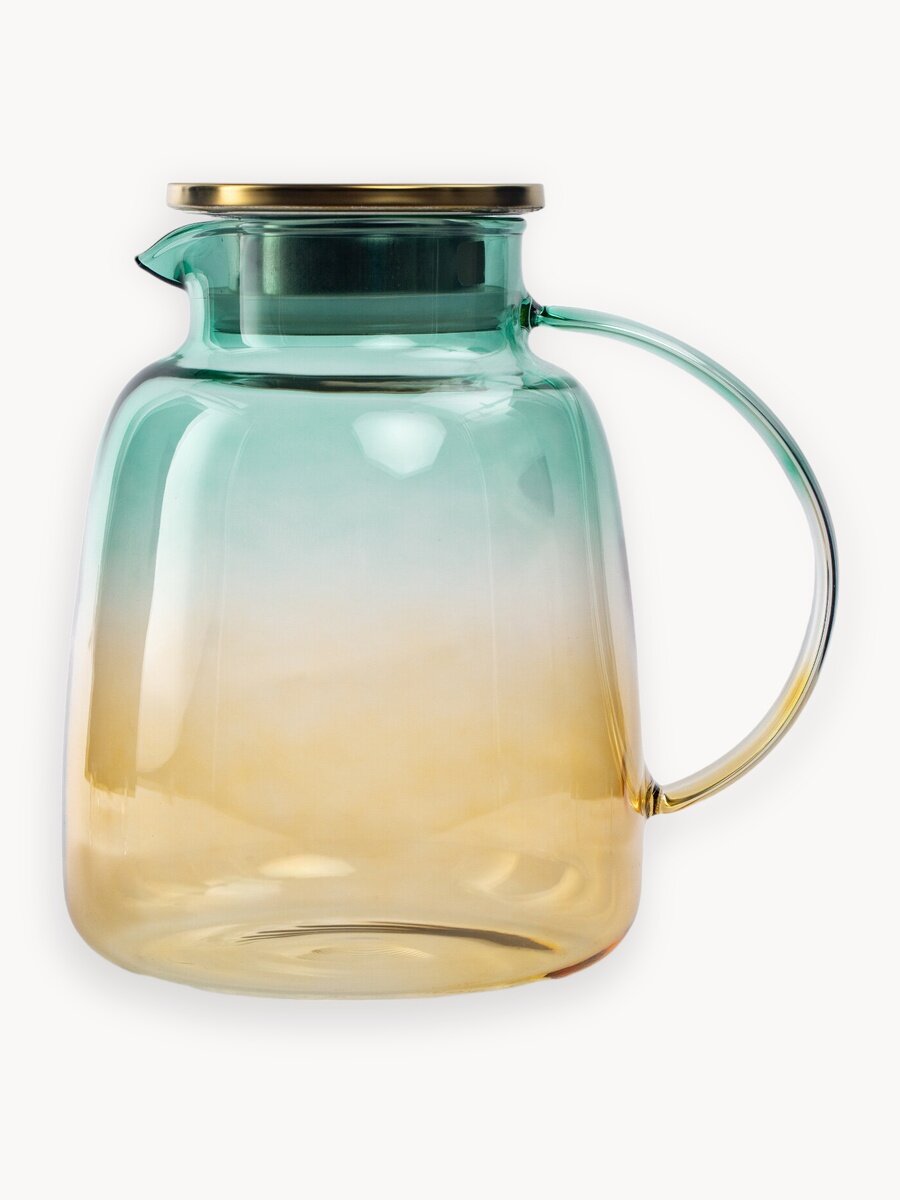 Кувшин стеклянный для напитков с крышкой "Glasserie SUNRISE", 1800мл